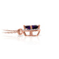Hidden Light Purple Amethyst & Diamond Necklace