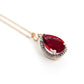 Hidden Light Garnet & Diamond Necklace