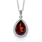 Hidden Light Garnet & Diamond Necklace