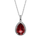 Hidden Light Garnet & Diamond Necklace