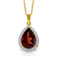 Hidden Light Garnet & Diamond Necklace