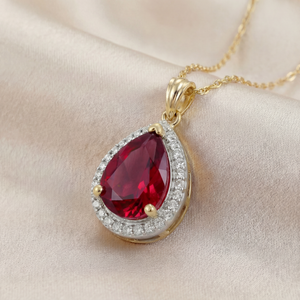 Hidden Light Ruby & Diamond Necklace