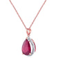 Hidden Light Ruby & Diamond Necklace