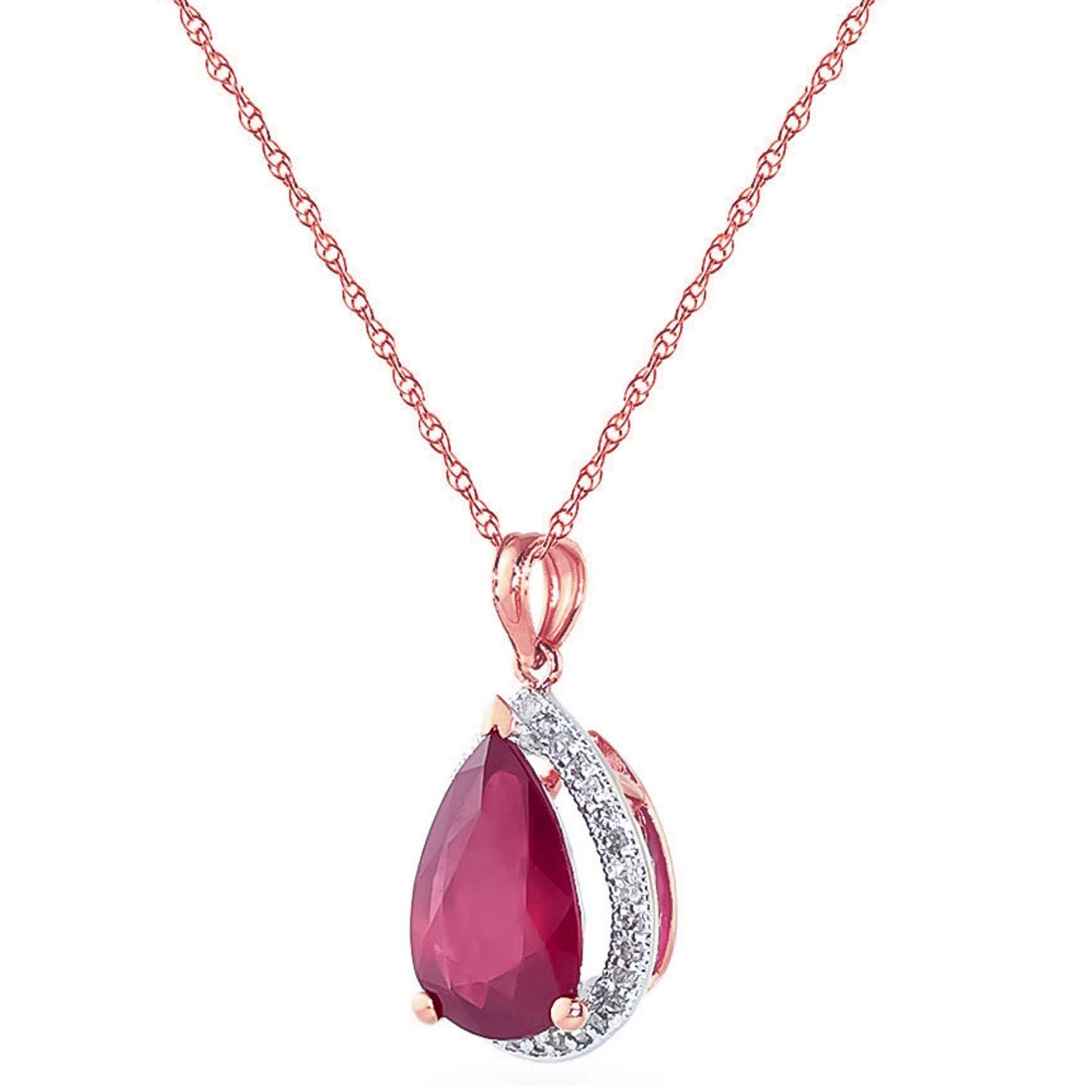 Hidden Light Ruby & Diamond Necklace