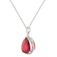 Hidden Light Ruby & Diamond Necklace