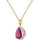 Hidden Light Ruby & Diamond Necklace