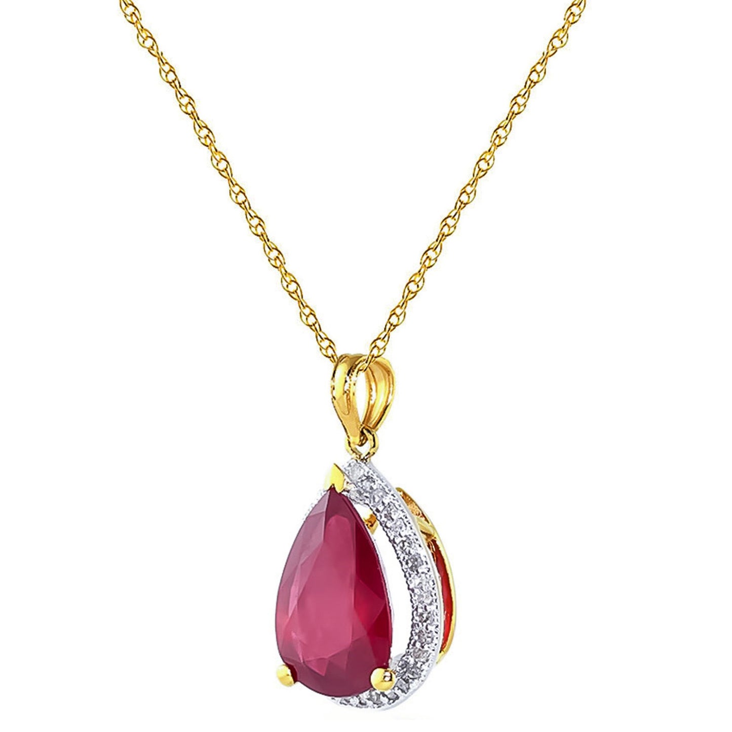 Hidden Light Ruby & Diamond Necklace