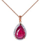 Hidden Light Ruby & Diamond Necklace
