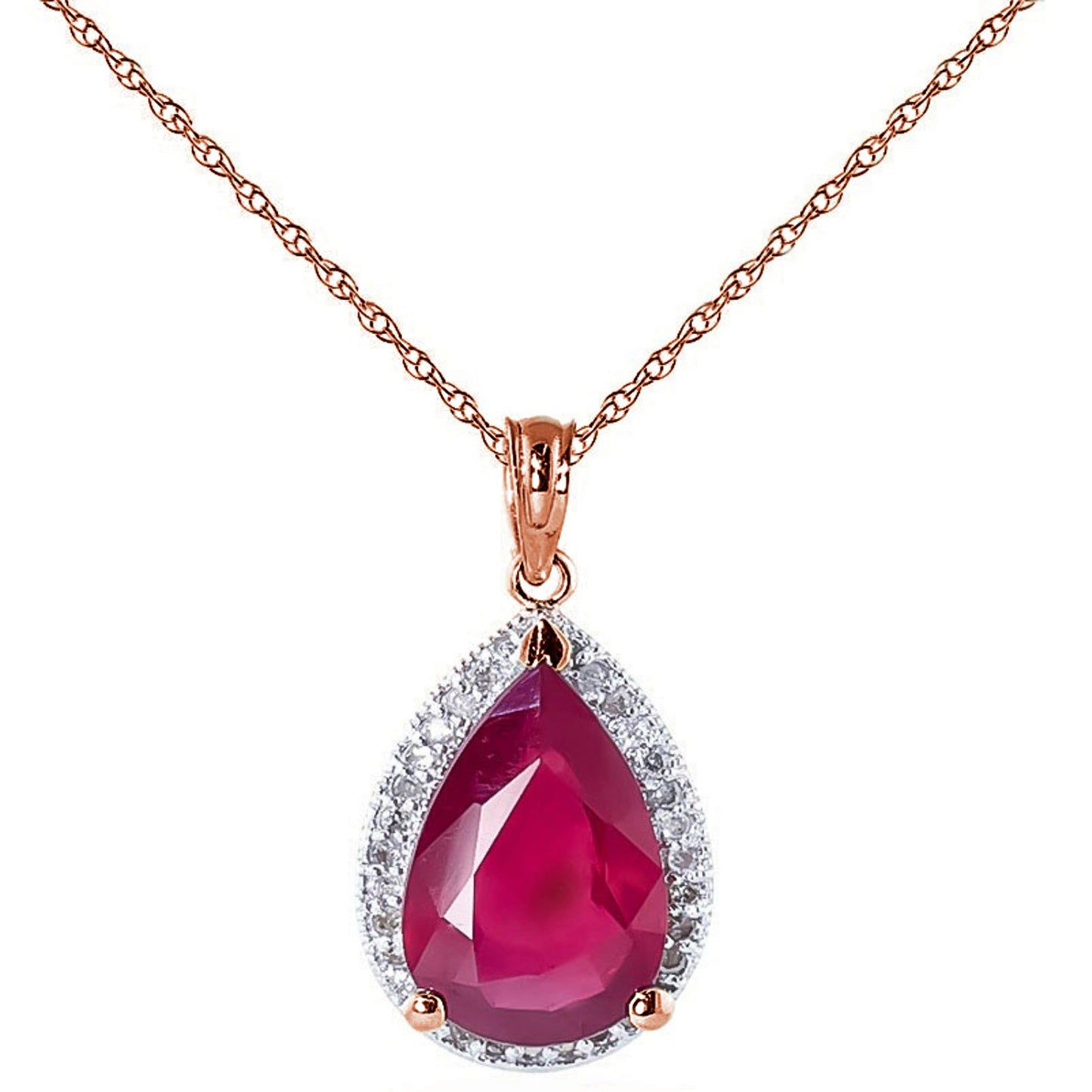 Hidden Light Ruby & Diamond Necklace
