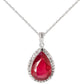 Hidden Light Ruby & Diamond Necklace