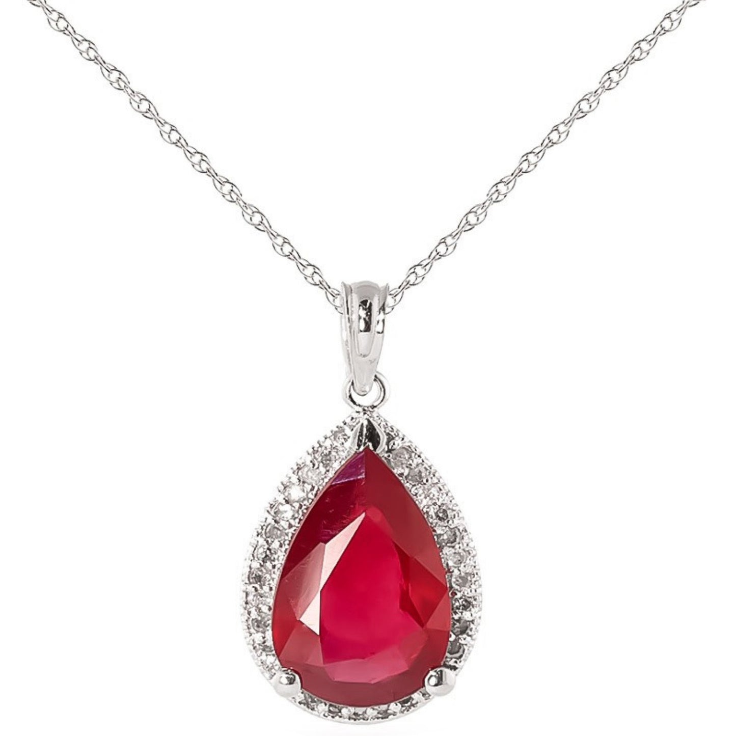 Hidden Light Ruby & Diamond Necklace