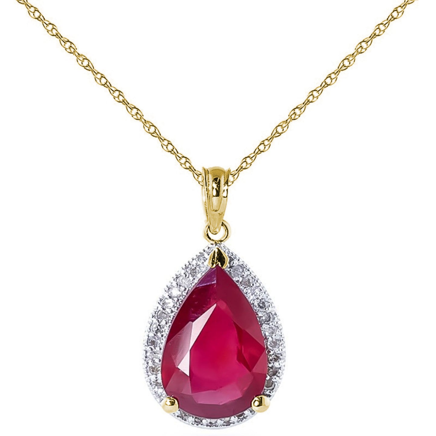 Hidden Light Ruby & Diamond Necklace