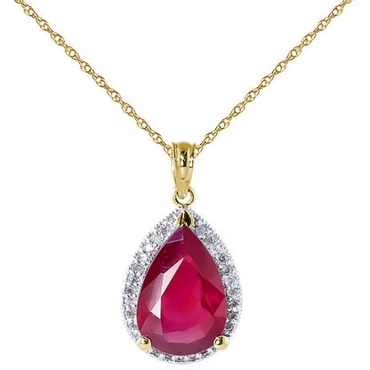 Hidden Light Ruby & Diamond Necklace