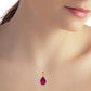 Hidden Light Ruby & Diamond Necklace