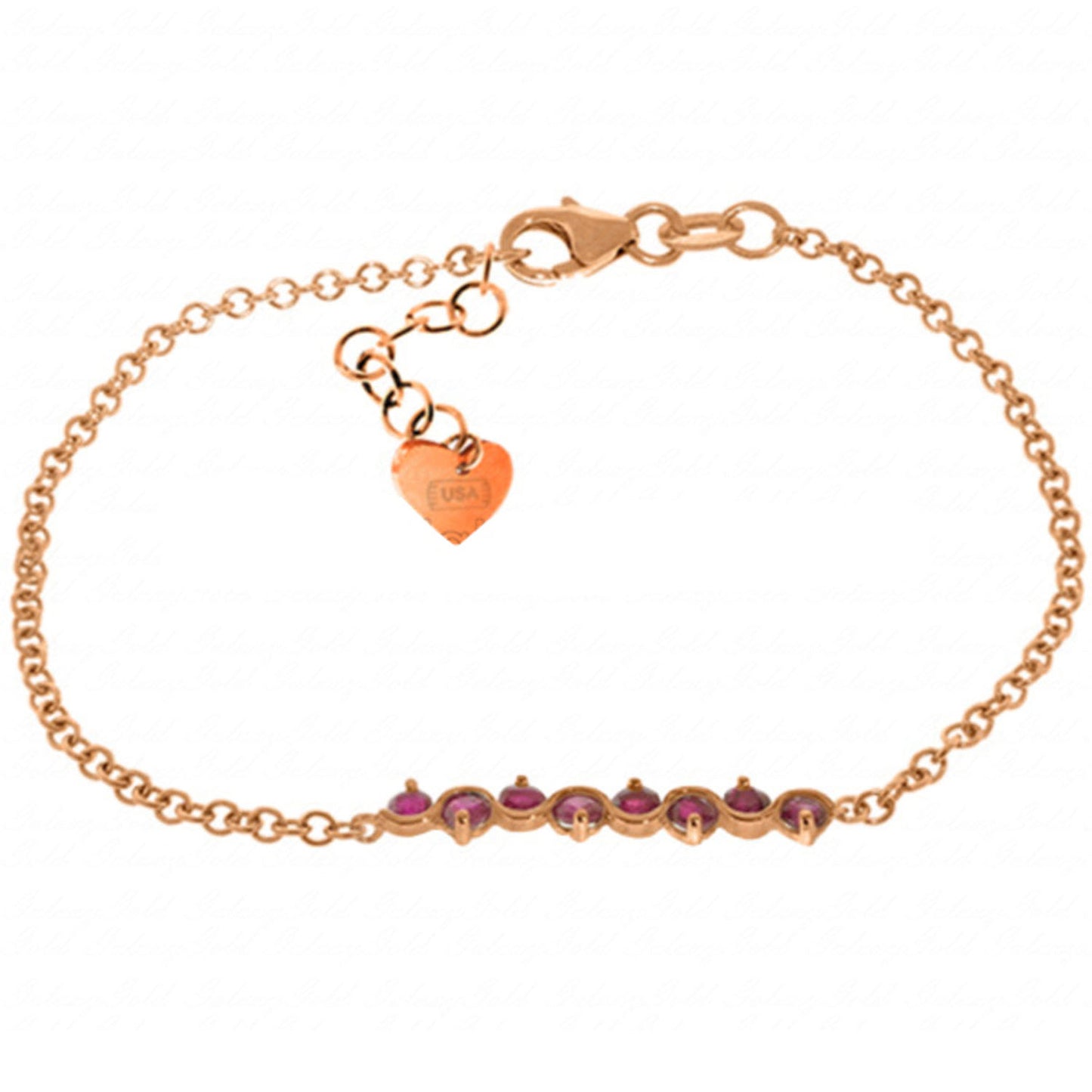Subtle Radiance Ruby Bracelet