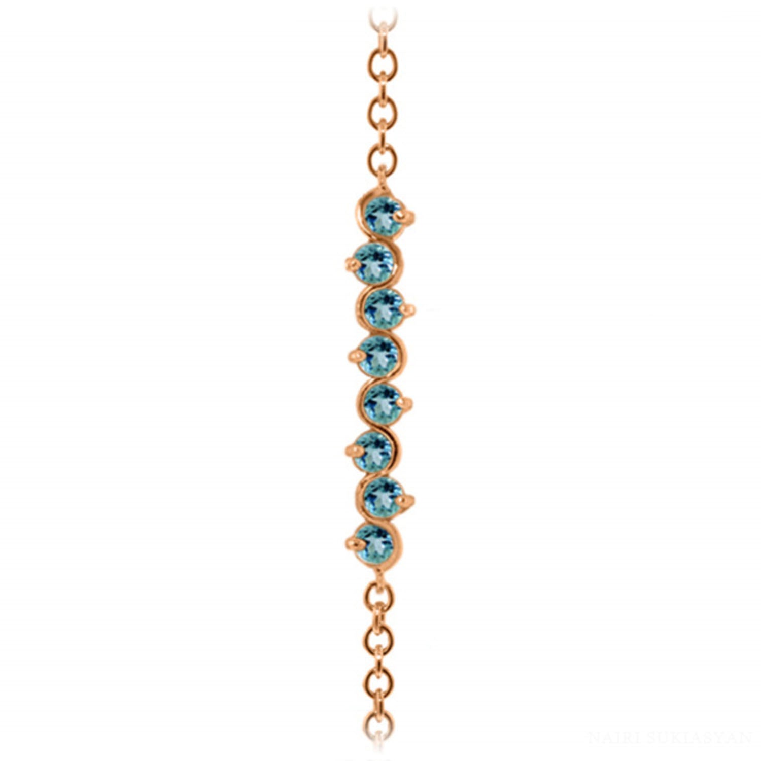 Subtle Radiance Blue Topaz Bracelet
