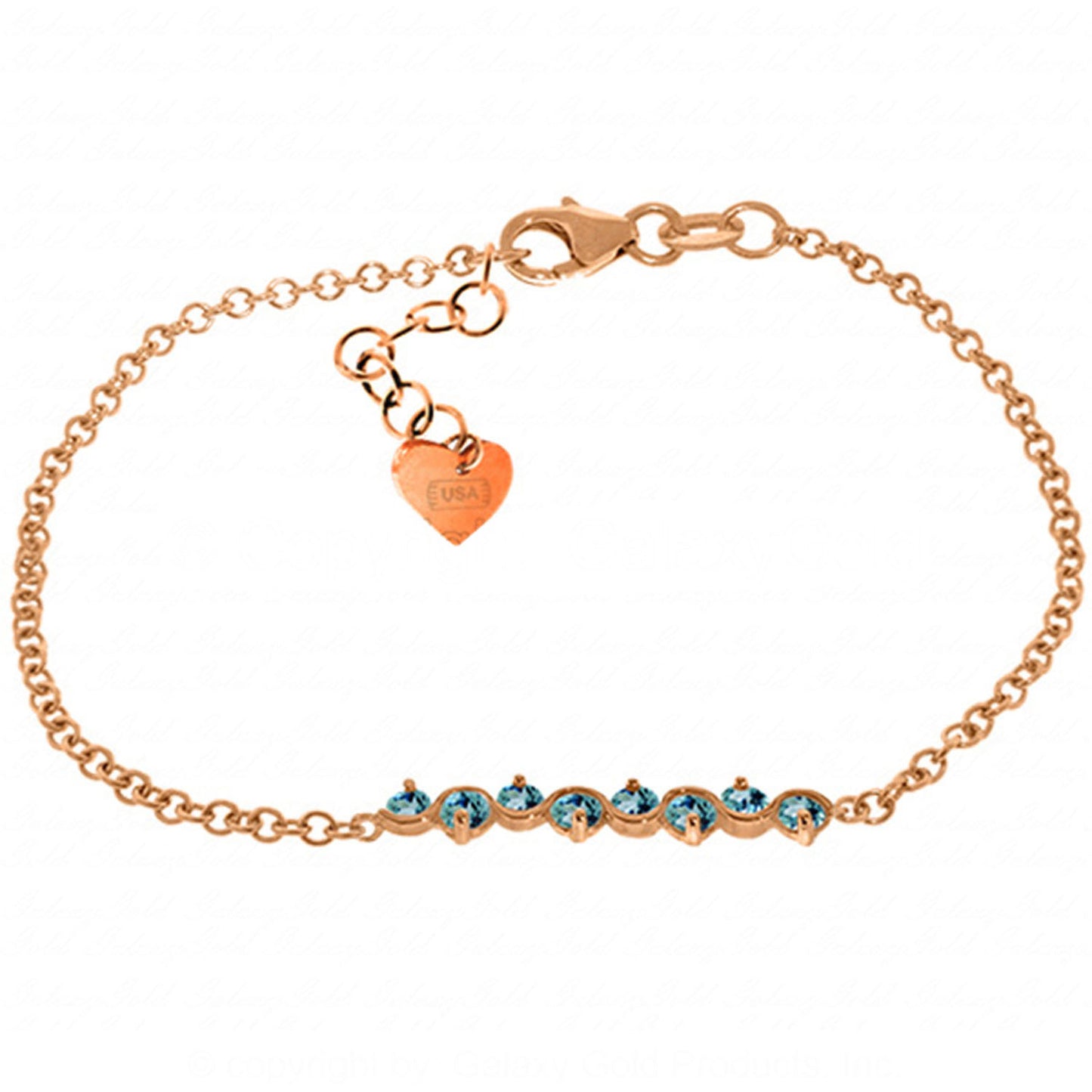 Subtle Radiance Blue Topaz Bracelet