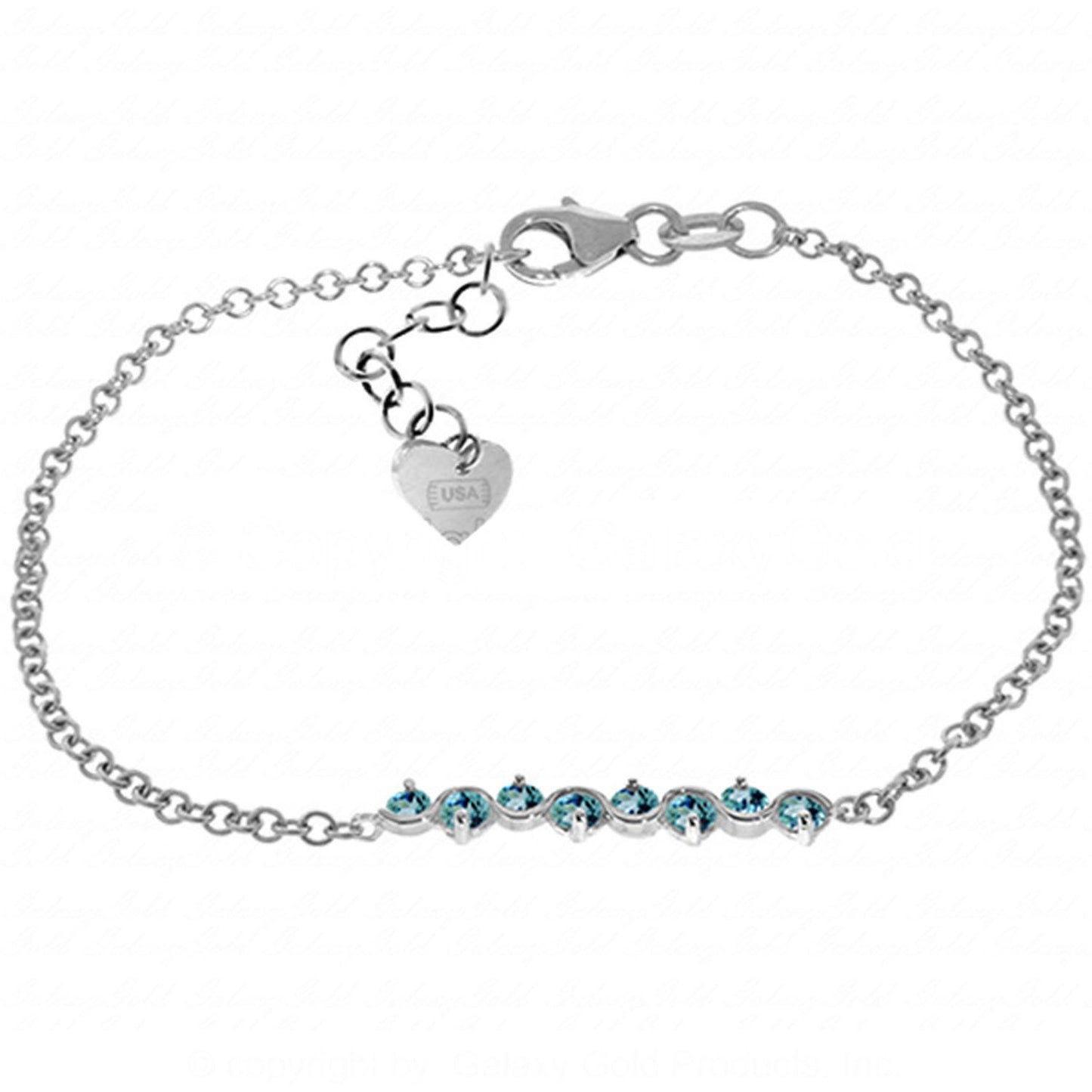 Subtle Radiance Blue Topaz Bracelet