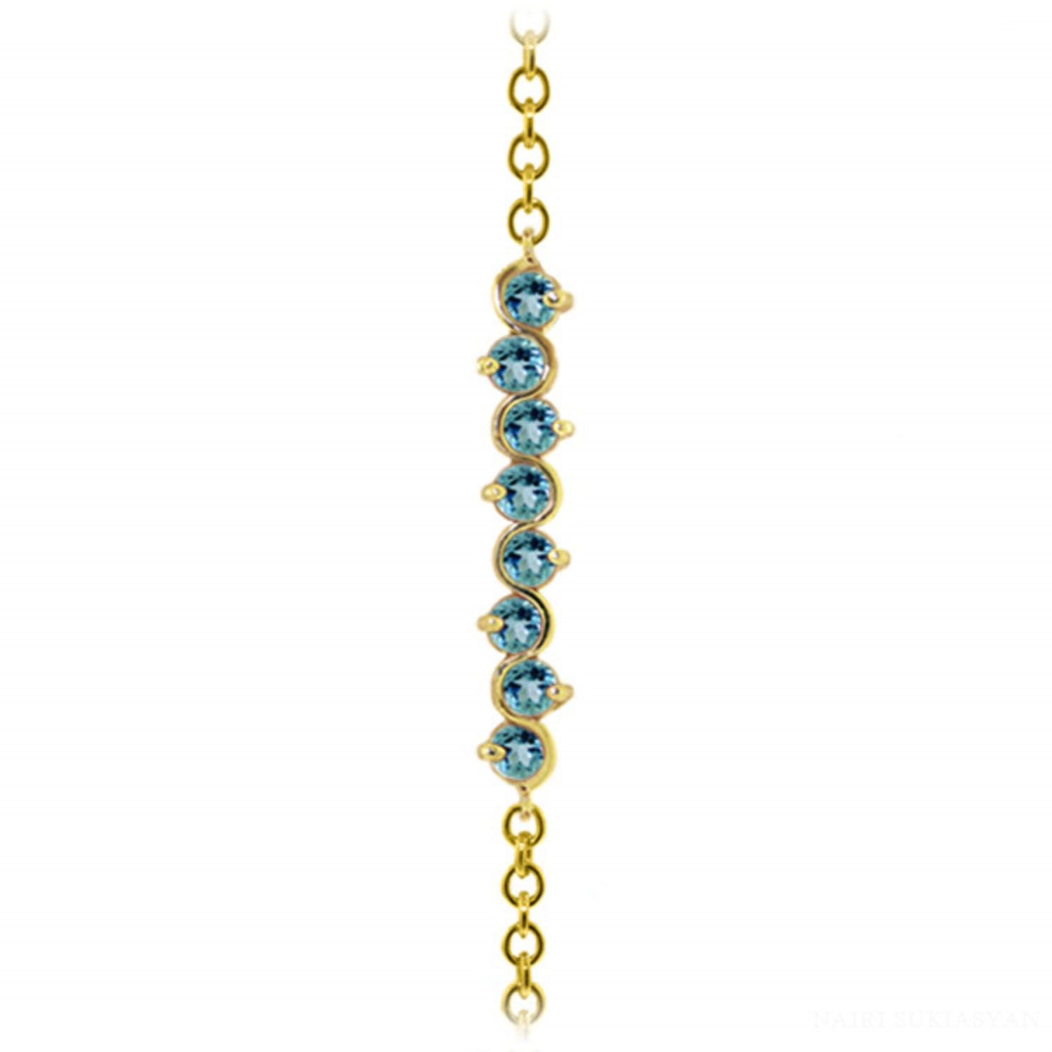 Subtle Radiance Blue Topaz Bracelet