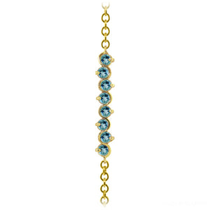 Subtle Radiance Blue Topaz Bracelet
