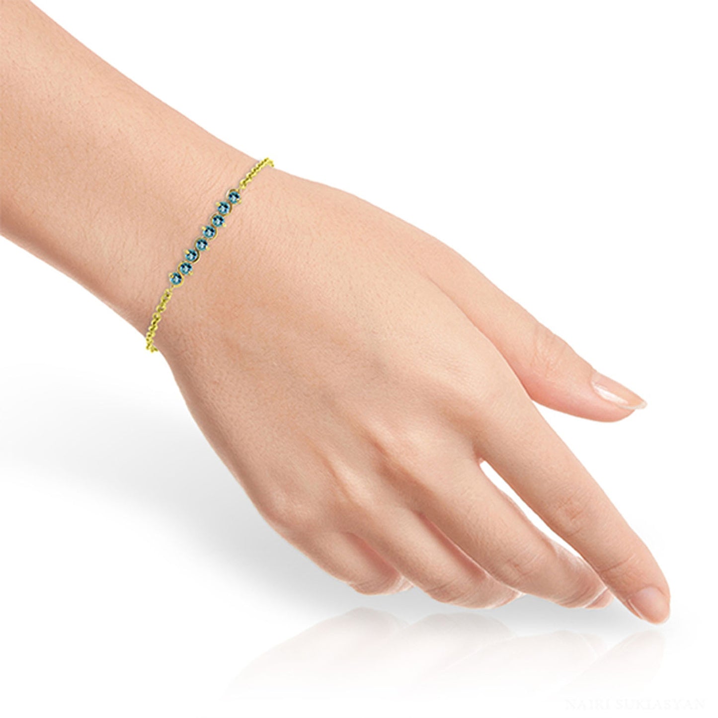 Subtle Radiance Blue Topaz Bracelet