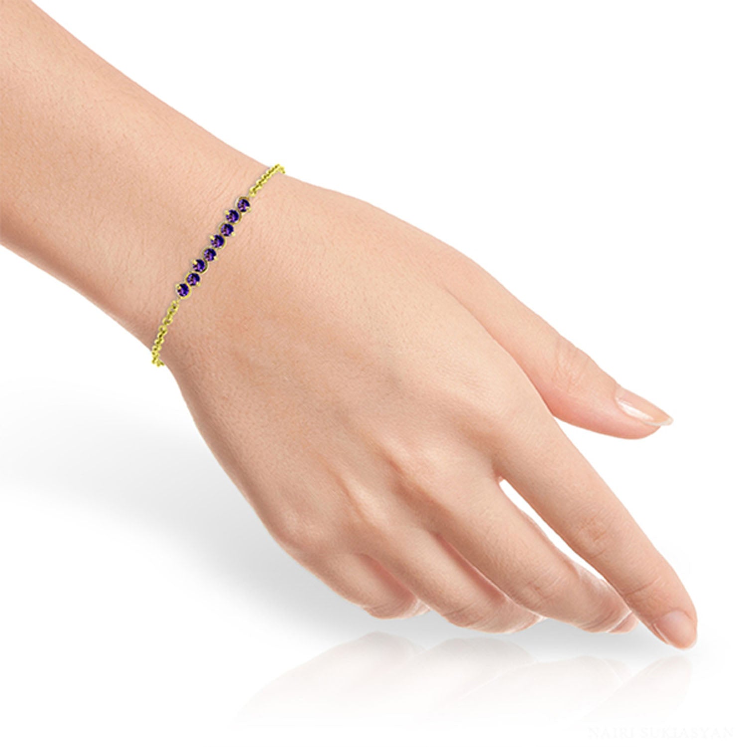 Subtle Radiance Amethyst Bracelet