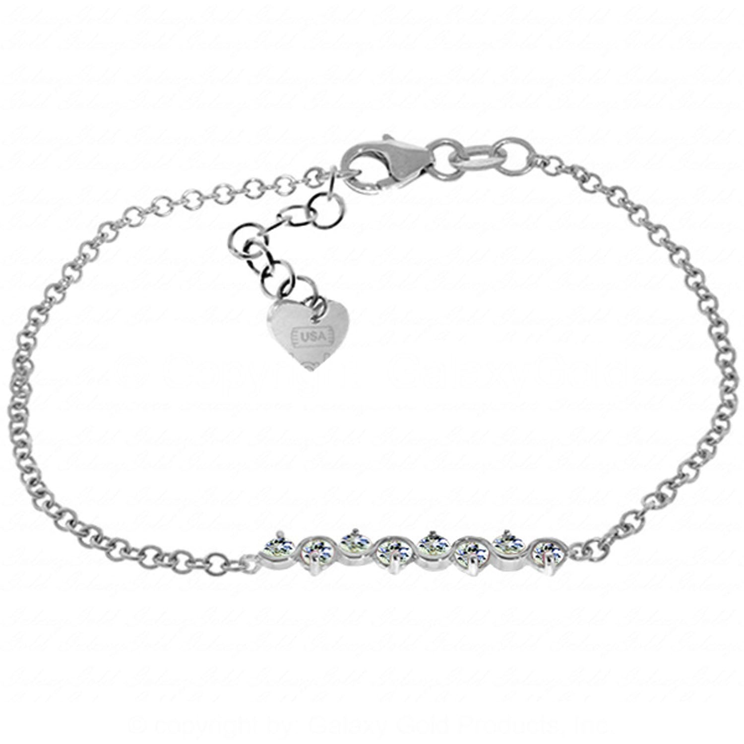 Subtle Radiance Aquamarine Bracelet