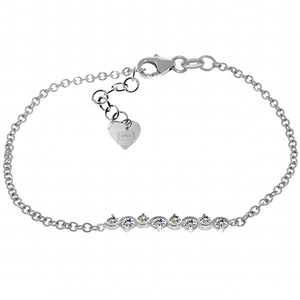 Subtle Radiance Aquamarine Bracelet