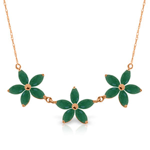 Floral Harmony Emerald Necklace