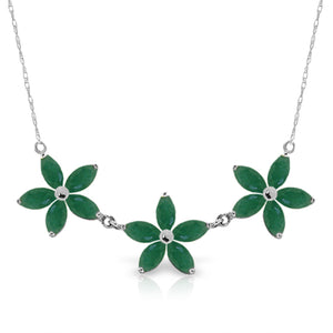 Floral Harmony Emerald Necklace