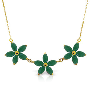 Floral Harmony Emerald Necklace