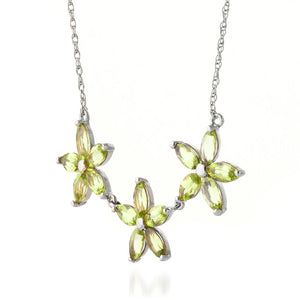 Floral Harmony Peridot Necklace