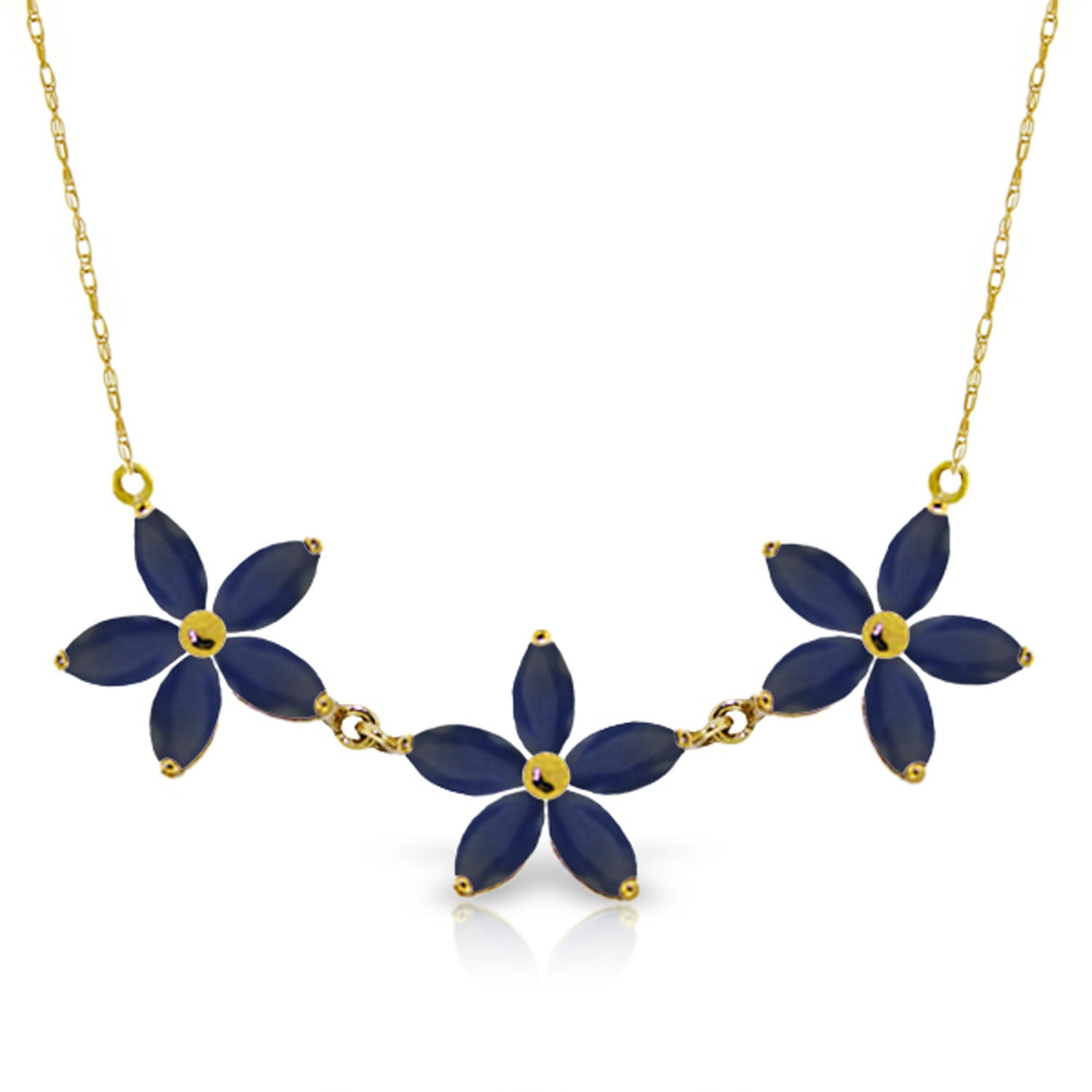 Floral Harmony Sapphire Necklace