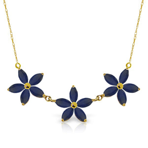 Floral Harmony Sapphire Necklace