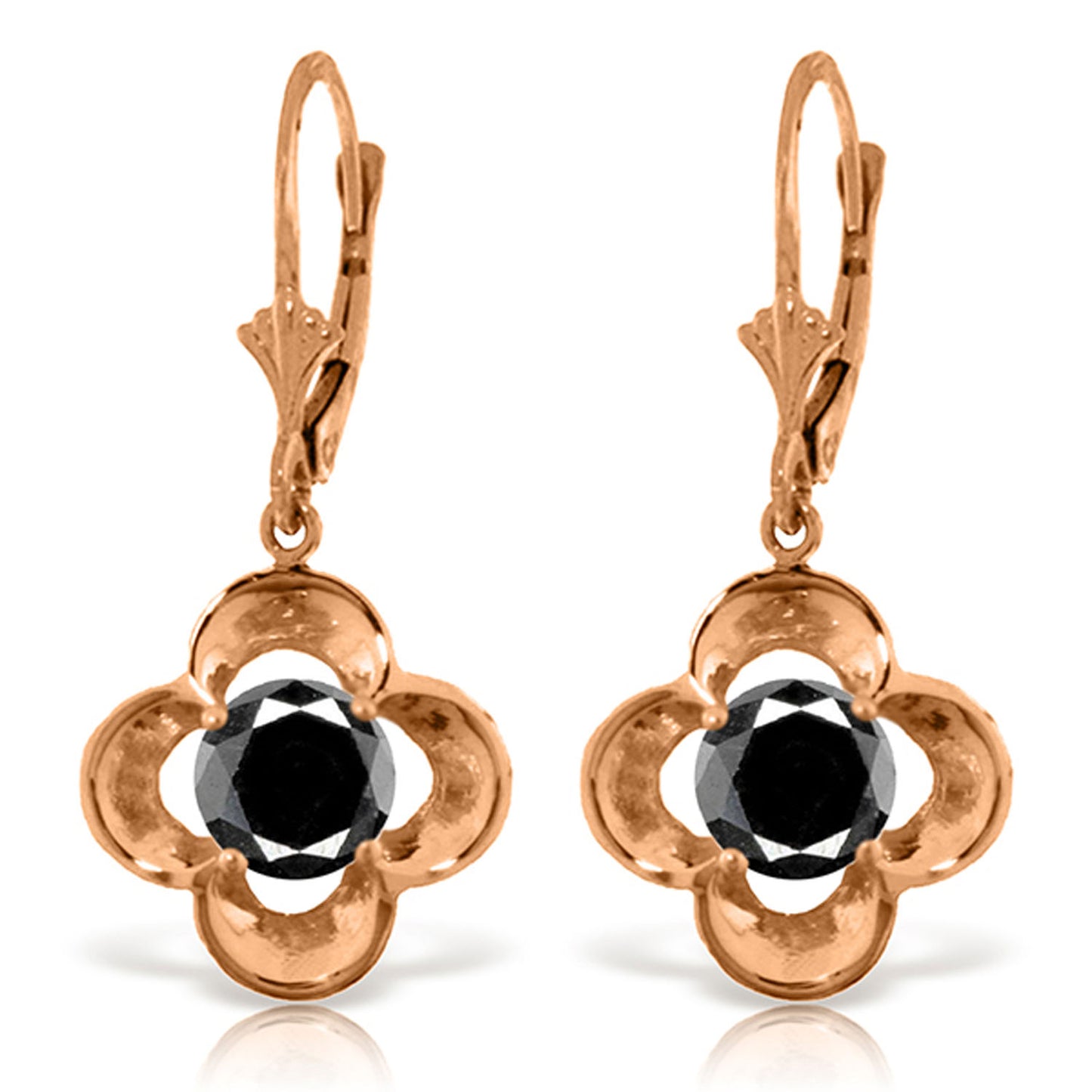 Autumn Serenity Black Diamond Earrings