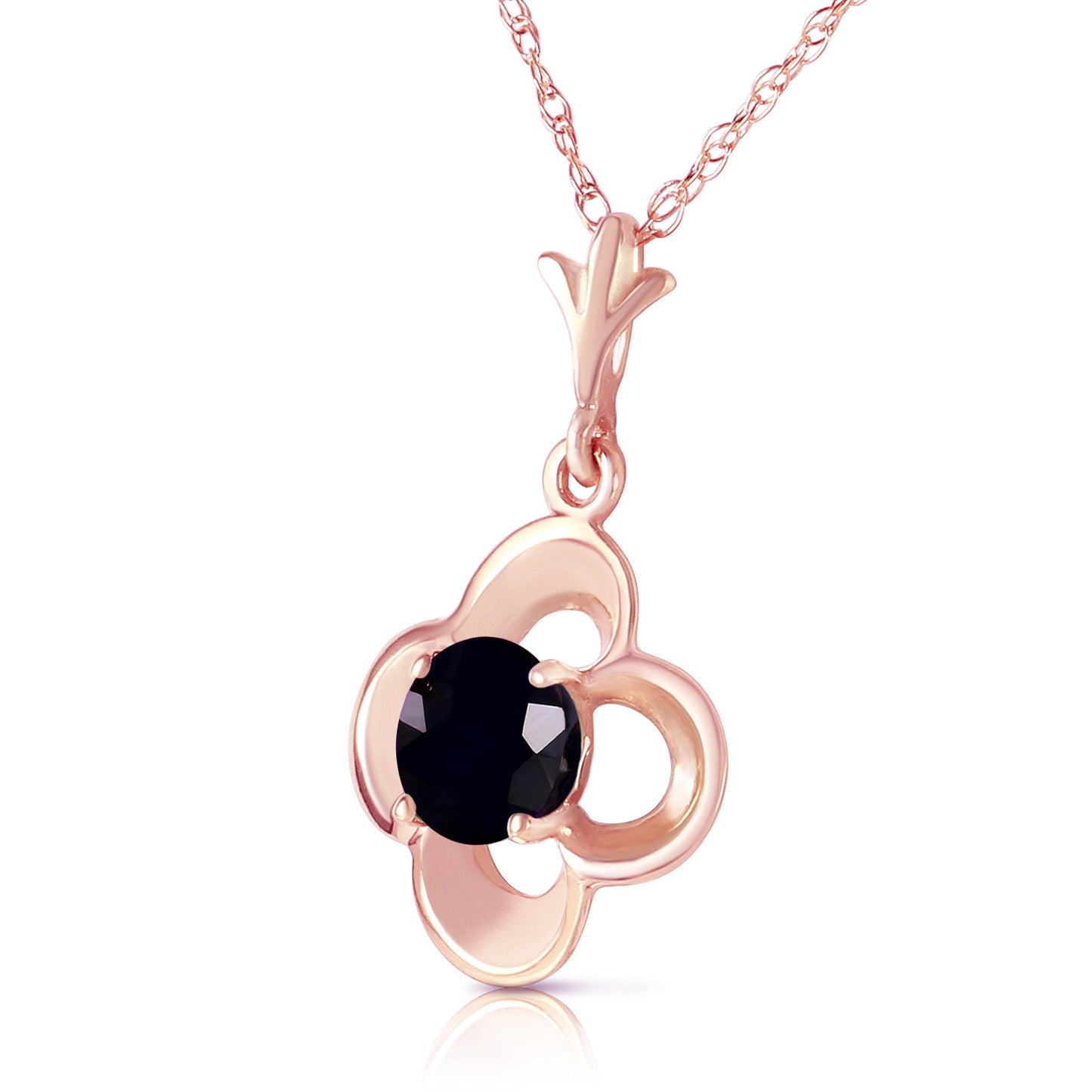 Bloomstone Blossom Black Diamond Necklace