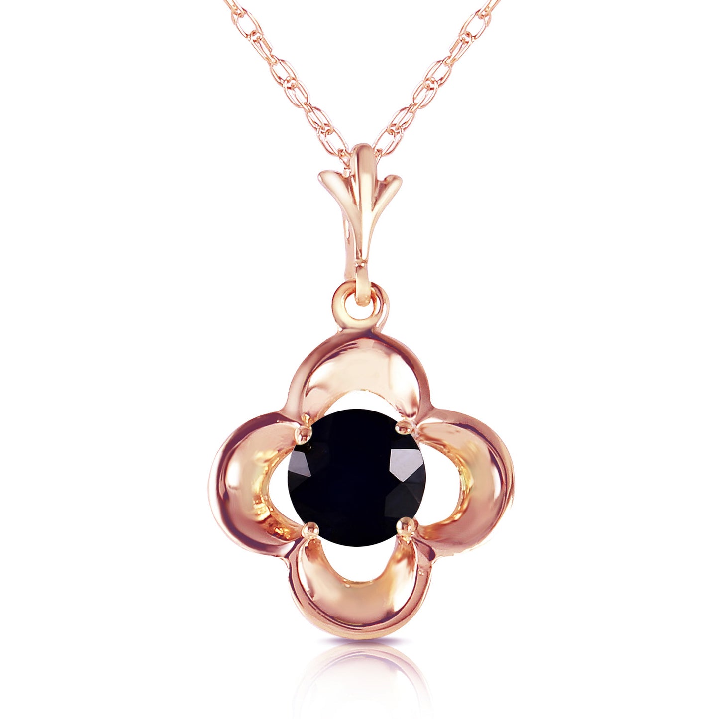 Bloomstone Blossom Black Diamond Necklace