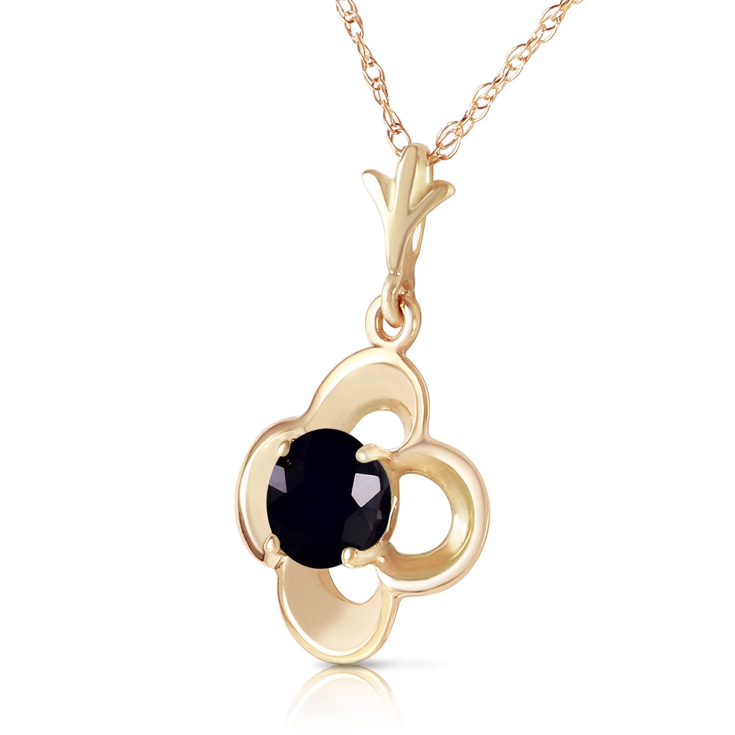 Bloomstone Blossom Black Diamond Necklace