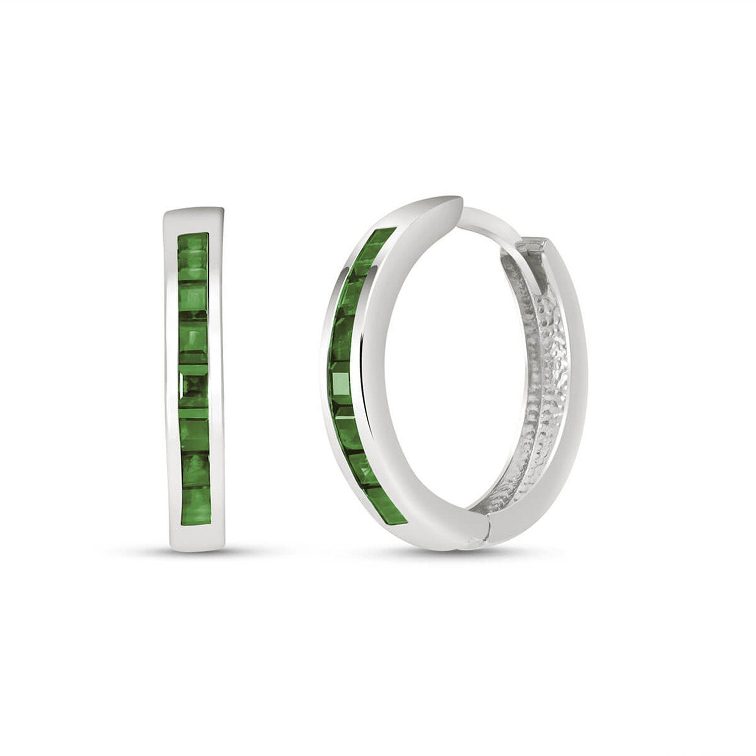 Infinite Spark Green Sapphire Earrings