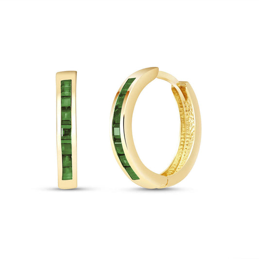 Infinite Spark Green Sapphire Earrings