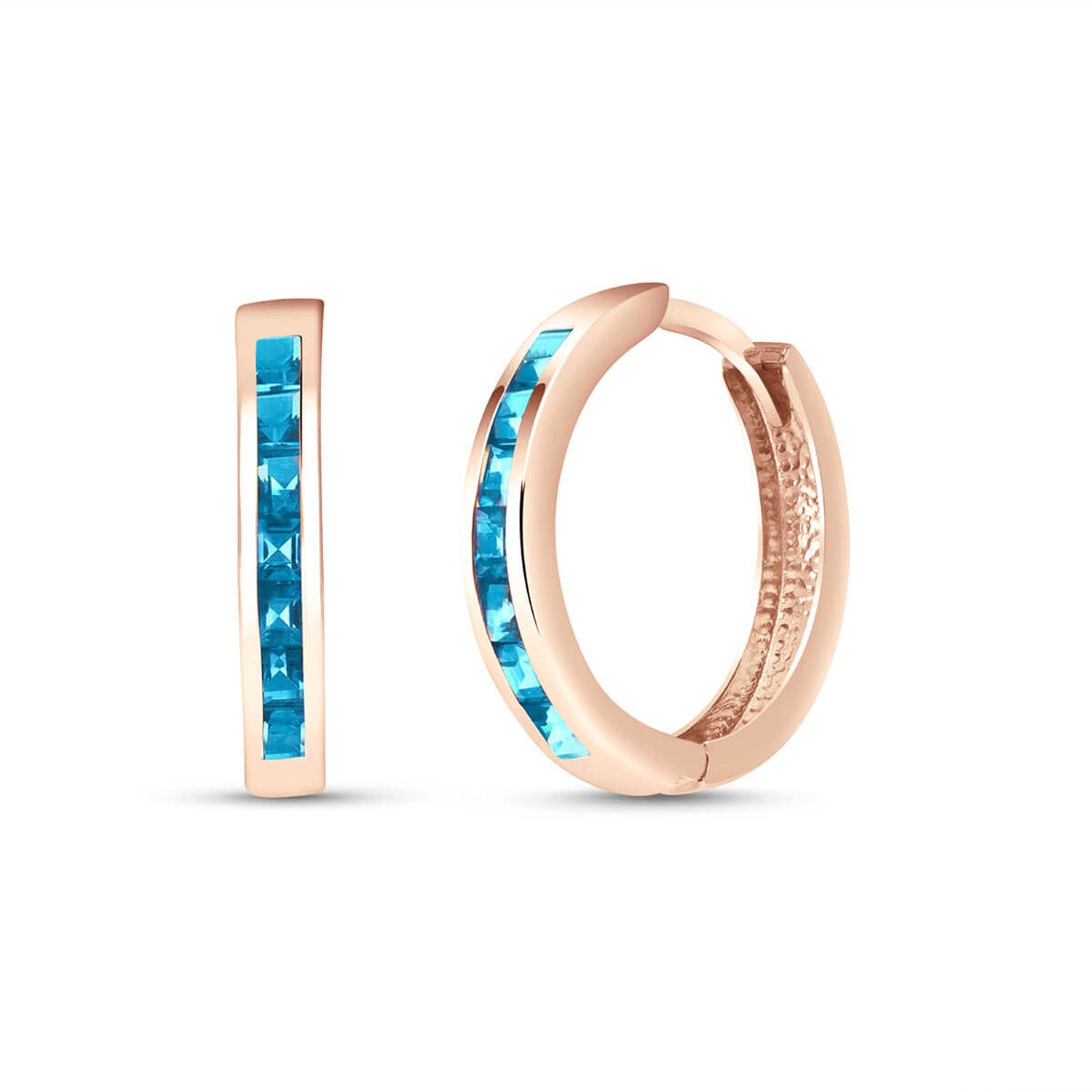 Infinite Spark Blue Topaz Earrings