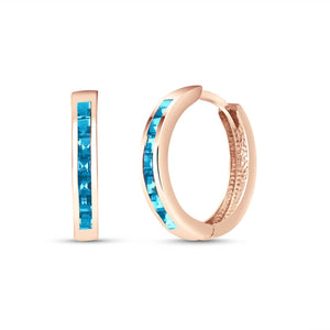 Infinite Spark Blue Topaz Earrings