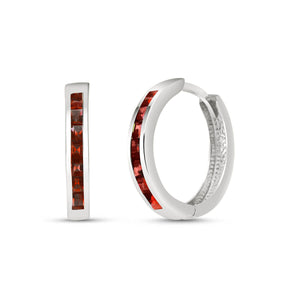 Infinite Spark Garnet Earrings