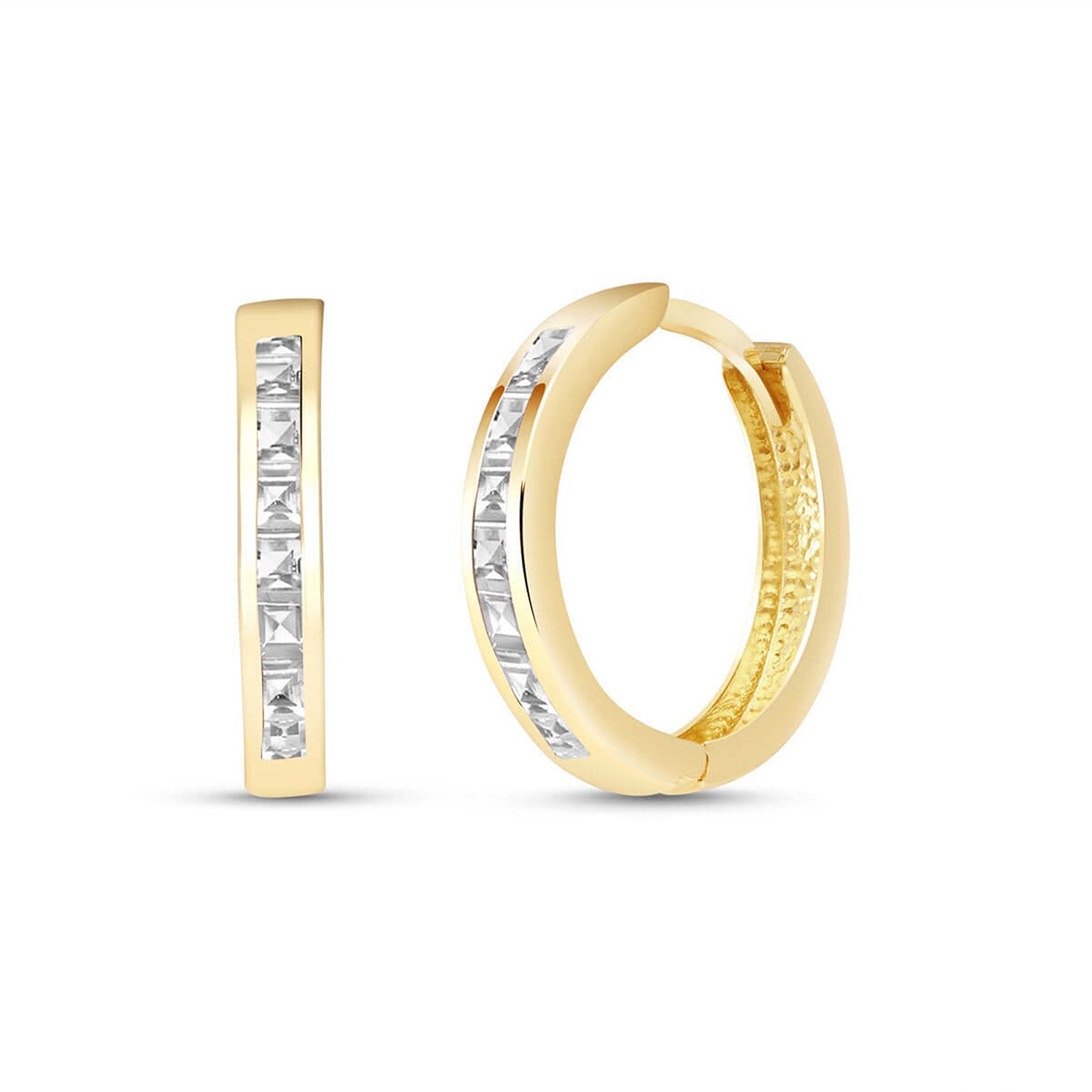 Infinite Spark White Topaz Earrings