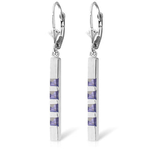 Evergreen Harmony Tanzanite Leverback Earrings