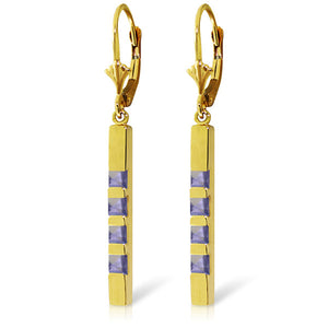 Evergreen Harmony Tanzanite Leverback Earrings
