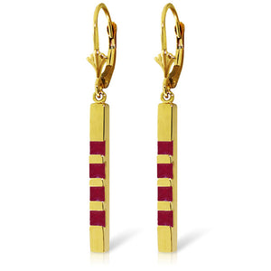 Evergreen Harmony Ruby Leverback Earrings
