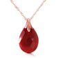 Glistening Glow Dyed Ruby Necklace