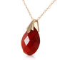 Glistening Glow Dyed Ruby Necklace