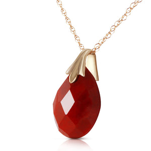 Glistening Glow Dyed Ruby Necklace